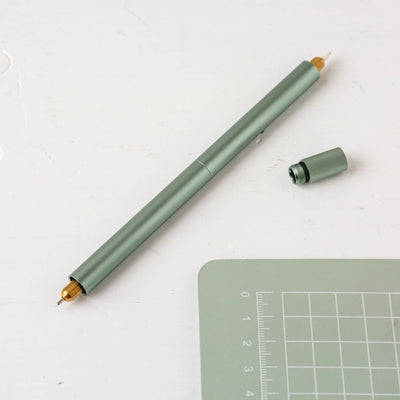 The Lumos Pro Duo in Sage - Two Refillable Pens with Multiple Tips