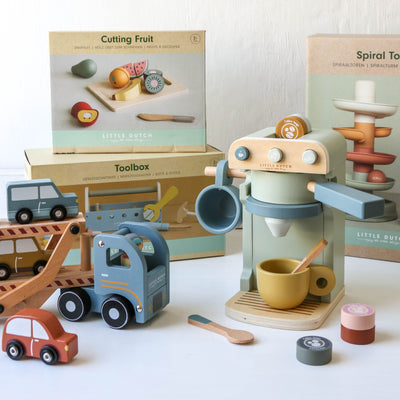 Wooden Toy Coffee Machine