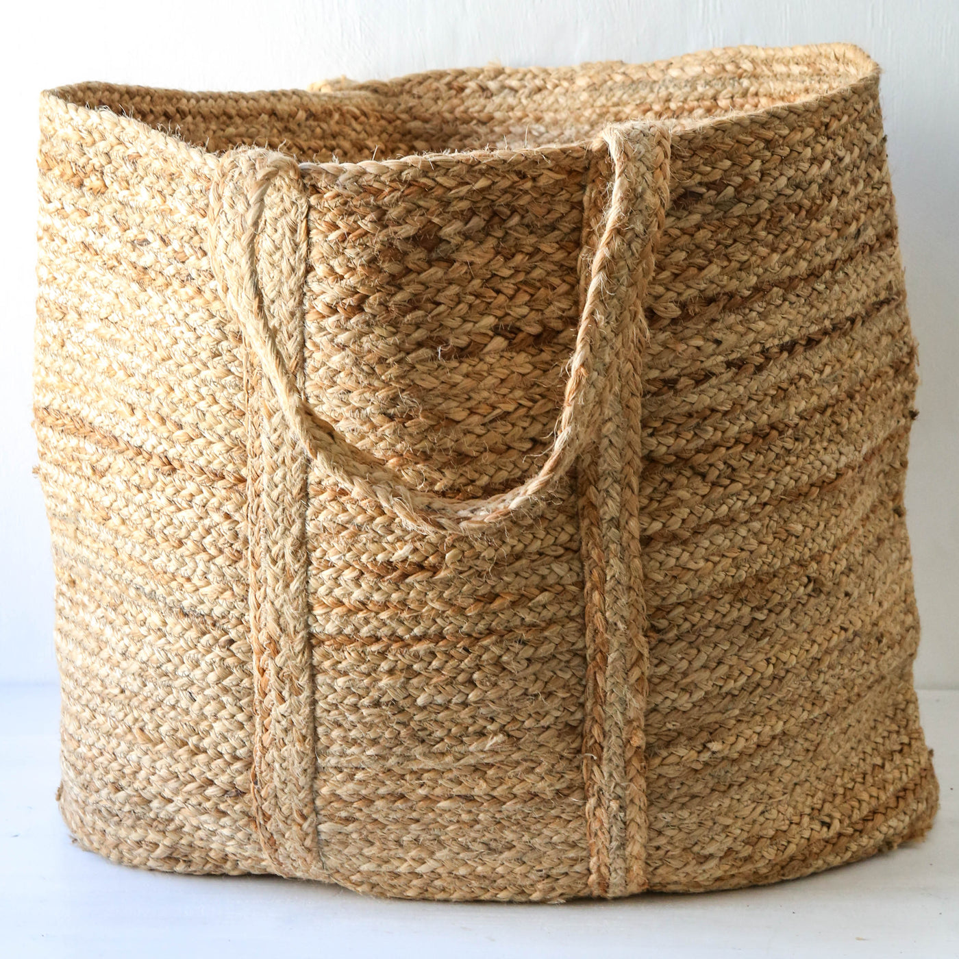 Jute Braided Storage Basket - Giant