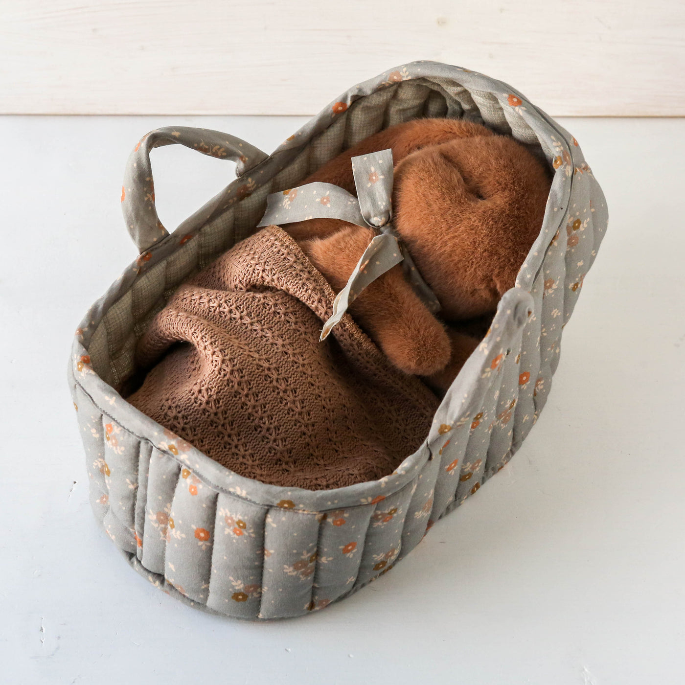 Maileg Large Carry Cot - Blue
