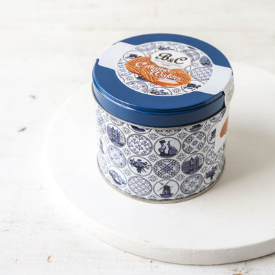 Caramel Wafers in a Delft Design Gift Tin