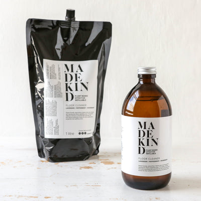 Natural Floor Cleaner - Glass Bottle or Refill Pouch