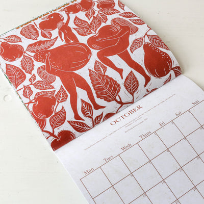 2026 Wild Women Linocut Wall Calendar