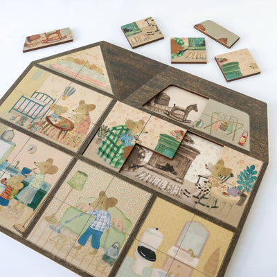 Maileg Mouse Hole Farmhouse Puzzle