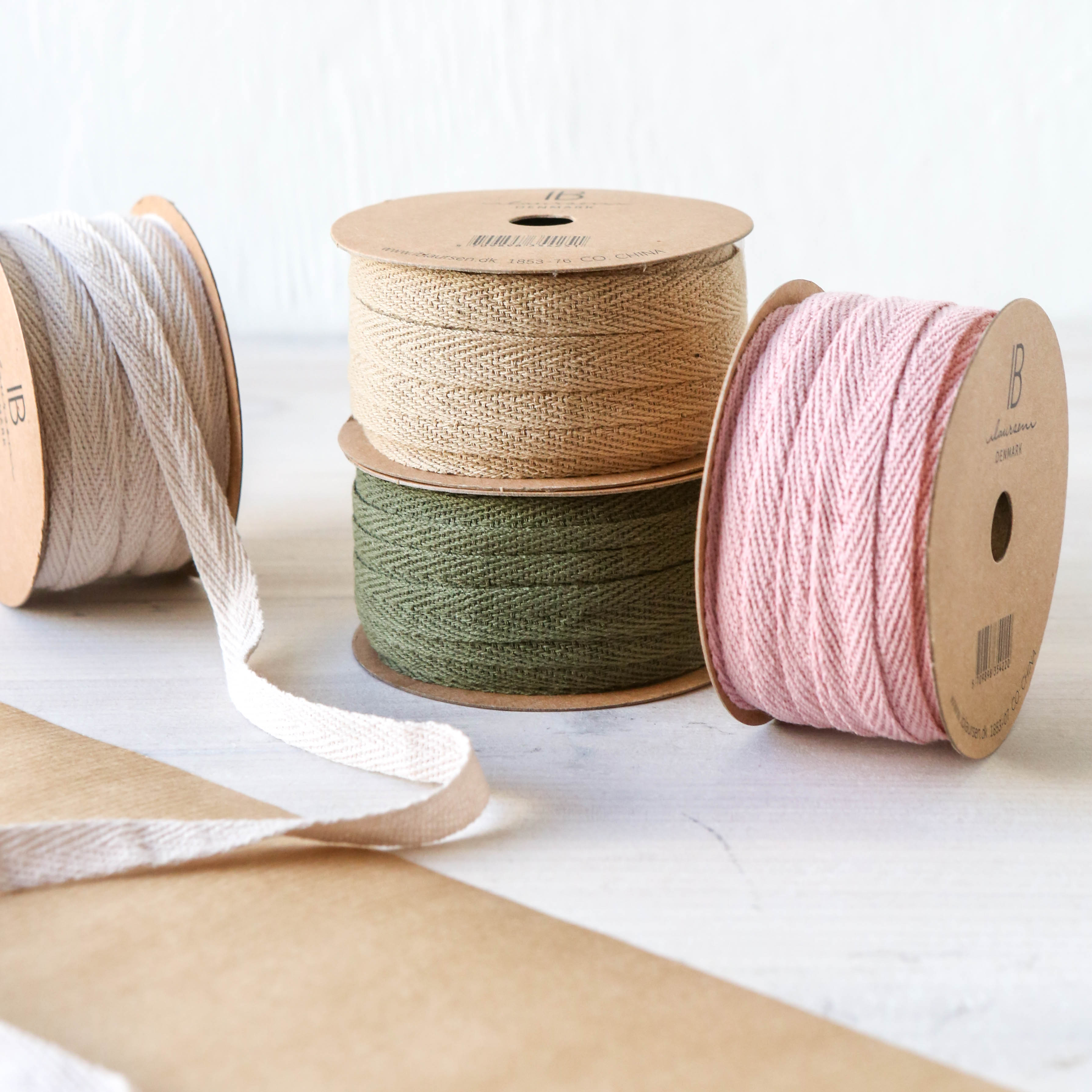 Cotton Herringbone Ribbon on Spool - 5m – Berylune