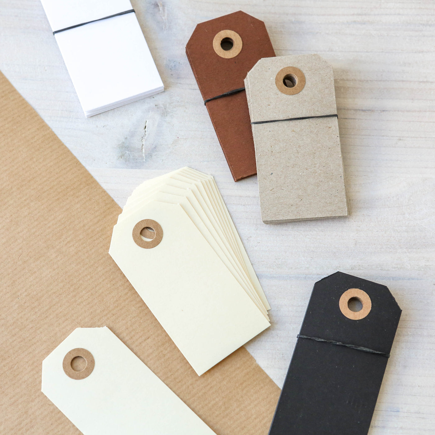 Pack of 10 Kraft Gift Tags - Large
