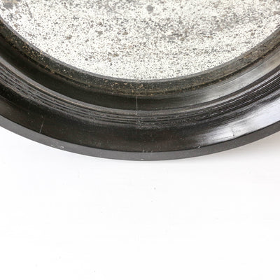 Distressed Rustic Round Mirror
