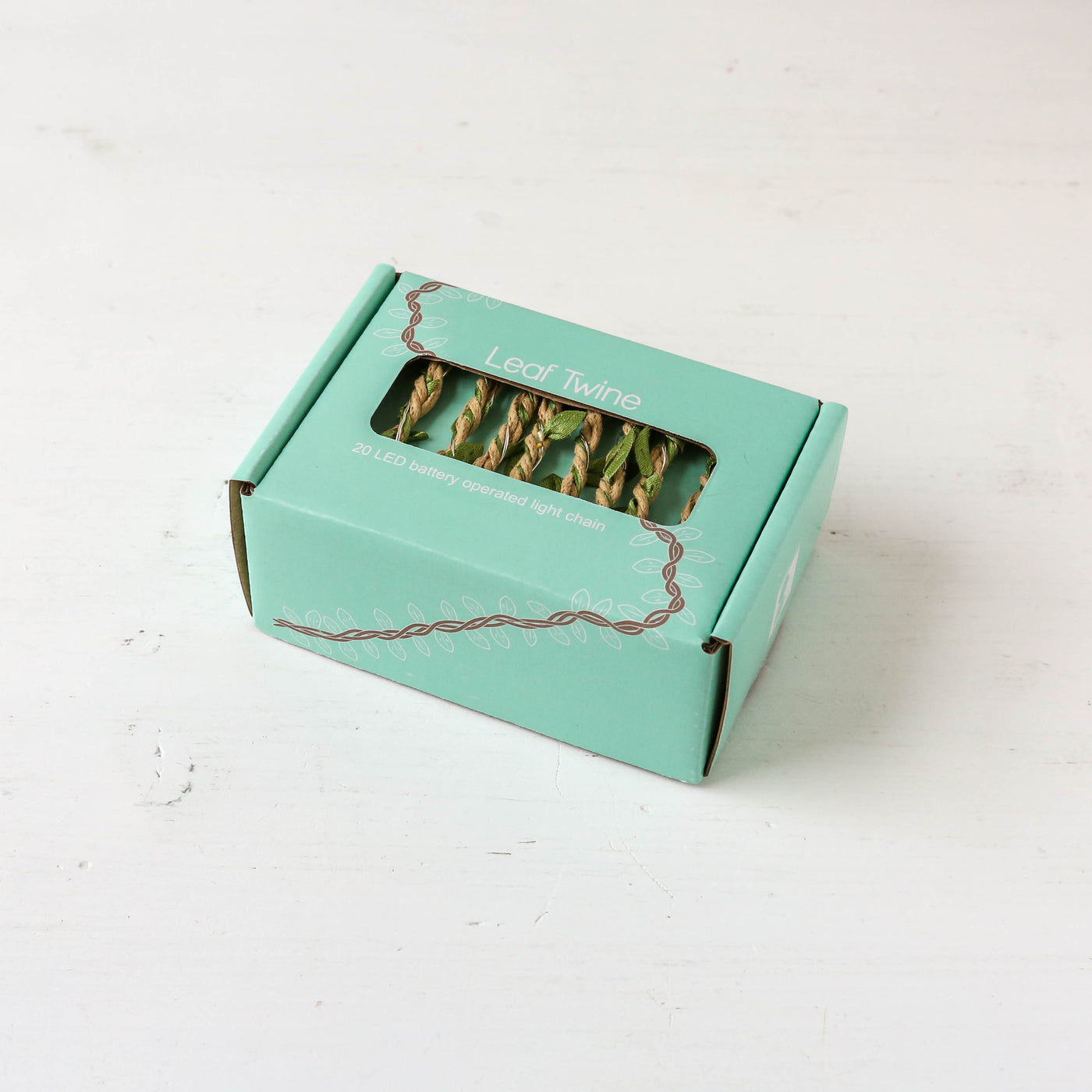 'Leaf Twine' Wire String Lights - 20 lights 1.9m, Battery Powered