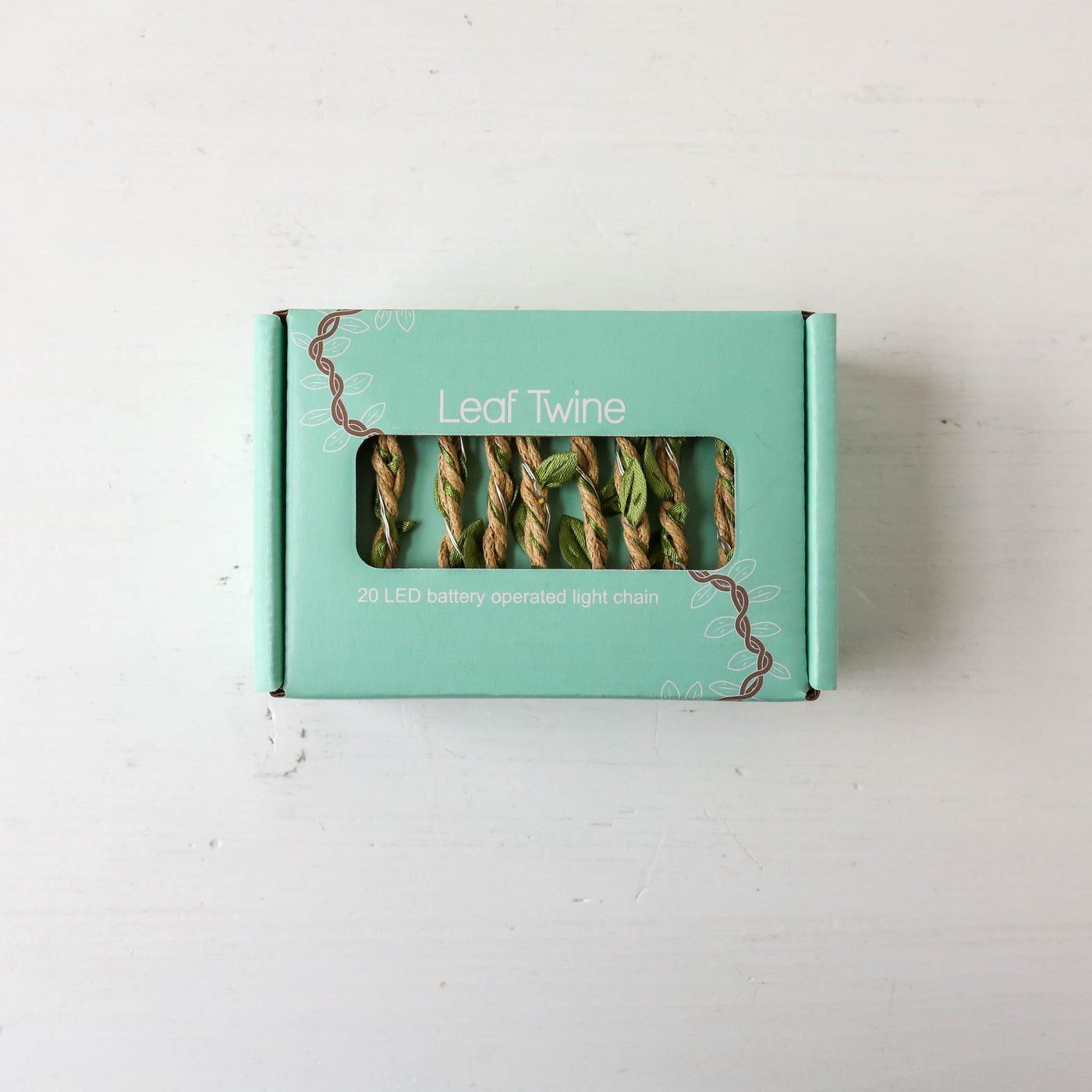 'Leaf Twine' Wire String Lights - 20 lights 1.9m, Battery Powered