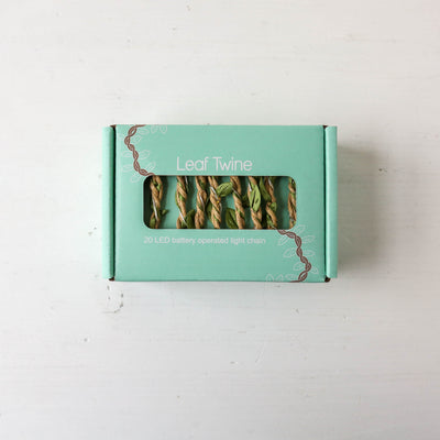 'Leaf Twine' Wire String Lights - 20 lights 1.9m, Battery Powered