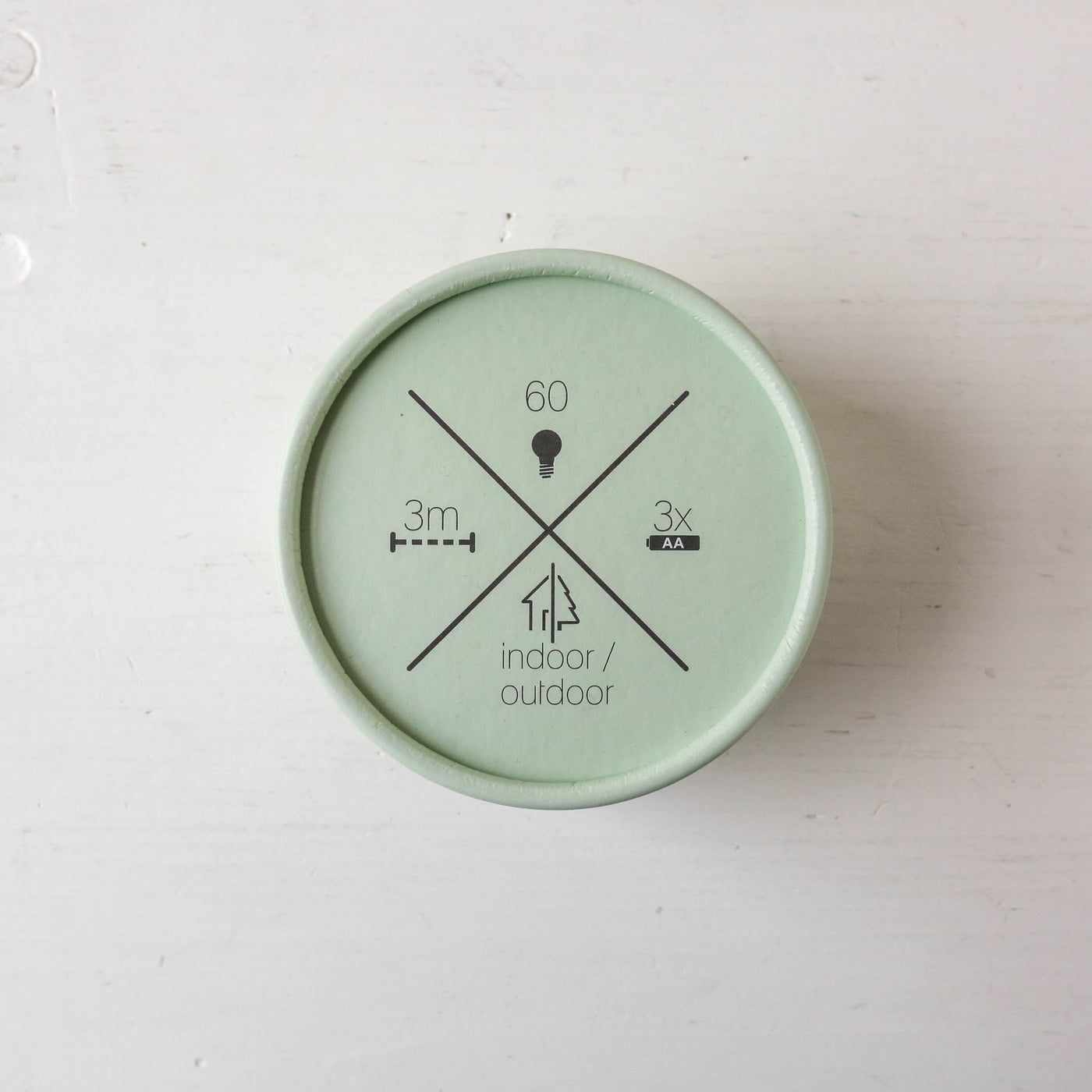 'Greenery' Wire String Lights - 60 lights 3m, Battery Powered