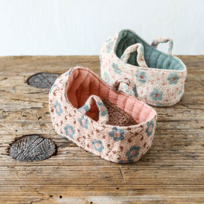 Maileg Mouse Carry Cot - Rose