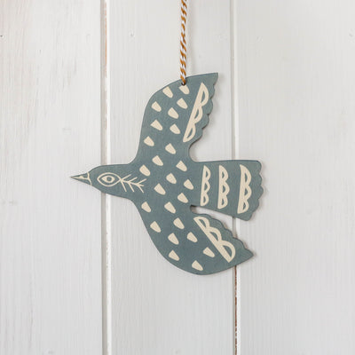 Mini Hanging Blackbird Decoration