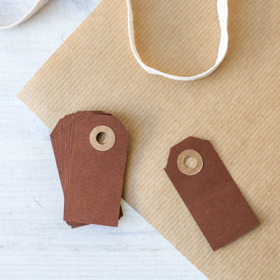 Pack of 10 Kraft Gift Tags - Small
