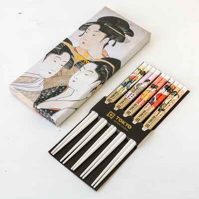 Chopstick Gift Set - Geisha White