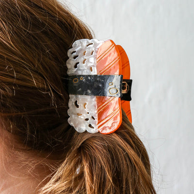 Hand Painted Cellulose Hair Claw - Sushi Hair