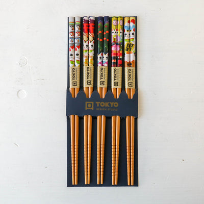 Chopstick Gift Set - Lucky Cat & Koinobori