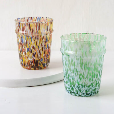 Speckled Beldi Drinking Glass - Multi