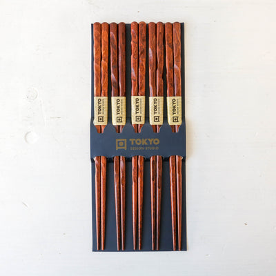 Chopstick Gift Set - Twist Brown