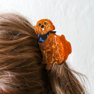 Golden Doodle Hair Claw Clip