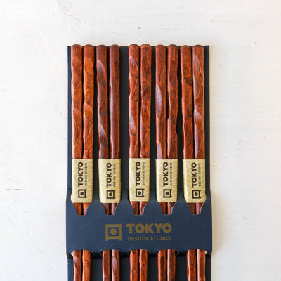 Chopstick Gift Set - Twist Brown
