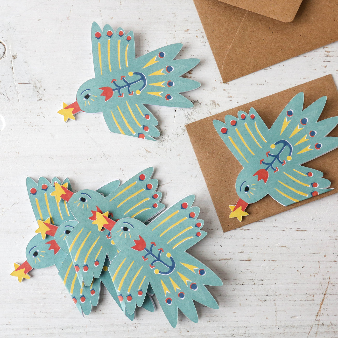 Messenger Bird Mini Cards - Box of 6