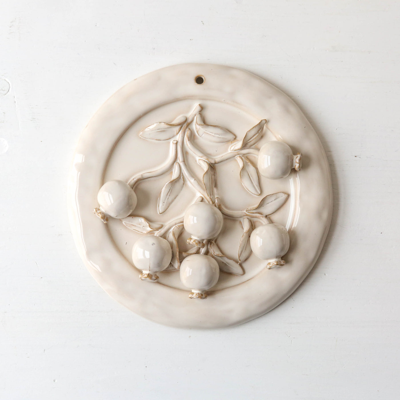 Stoneware Berry Wall Plaque
