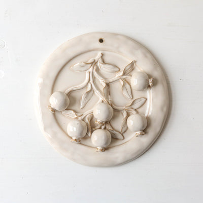 Stoneware Berry Wall Plaque