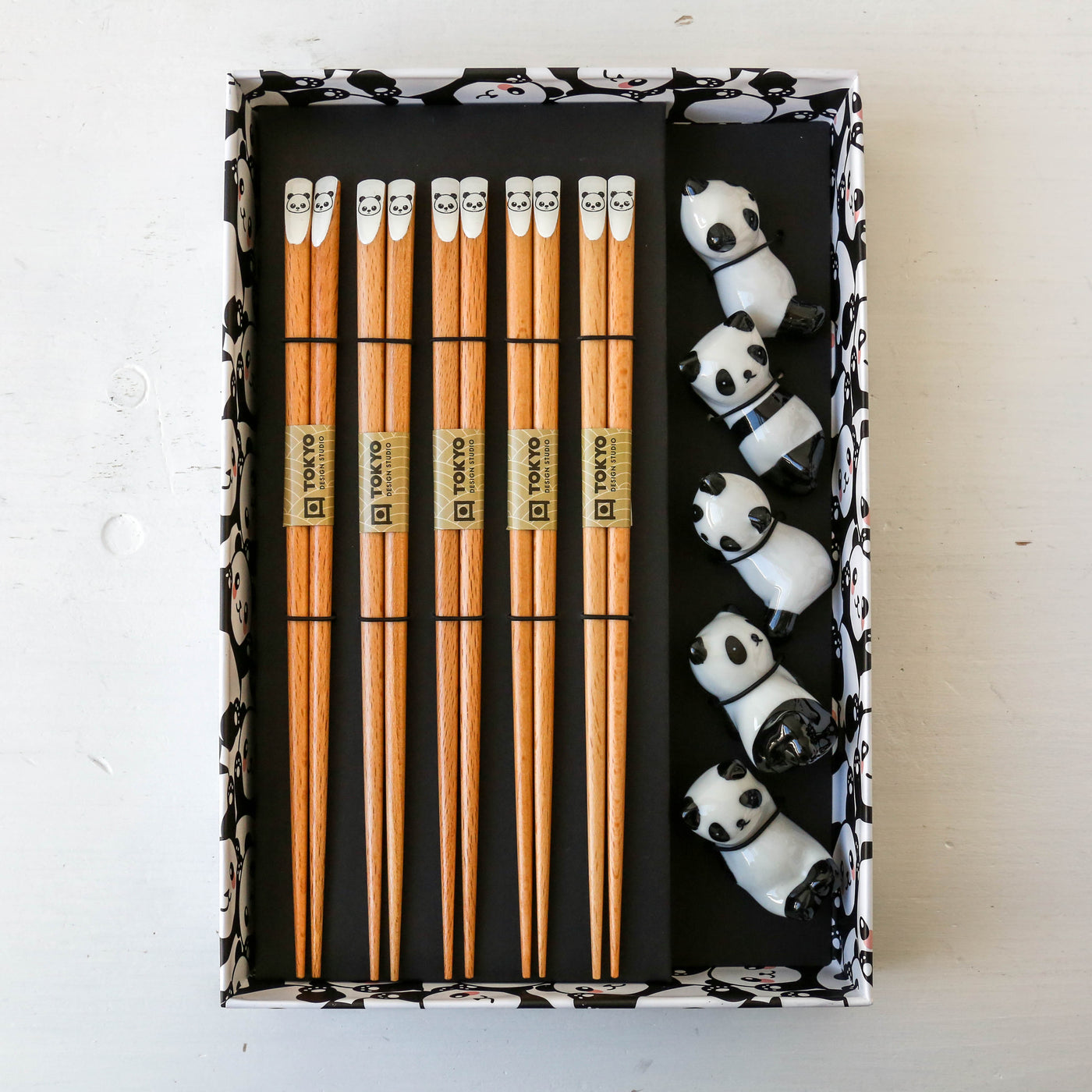Chopstick Gift Set with Rests - Panda