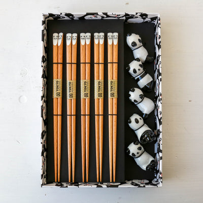 Chopstick Gift Set with Rests - Panda