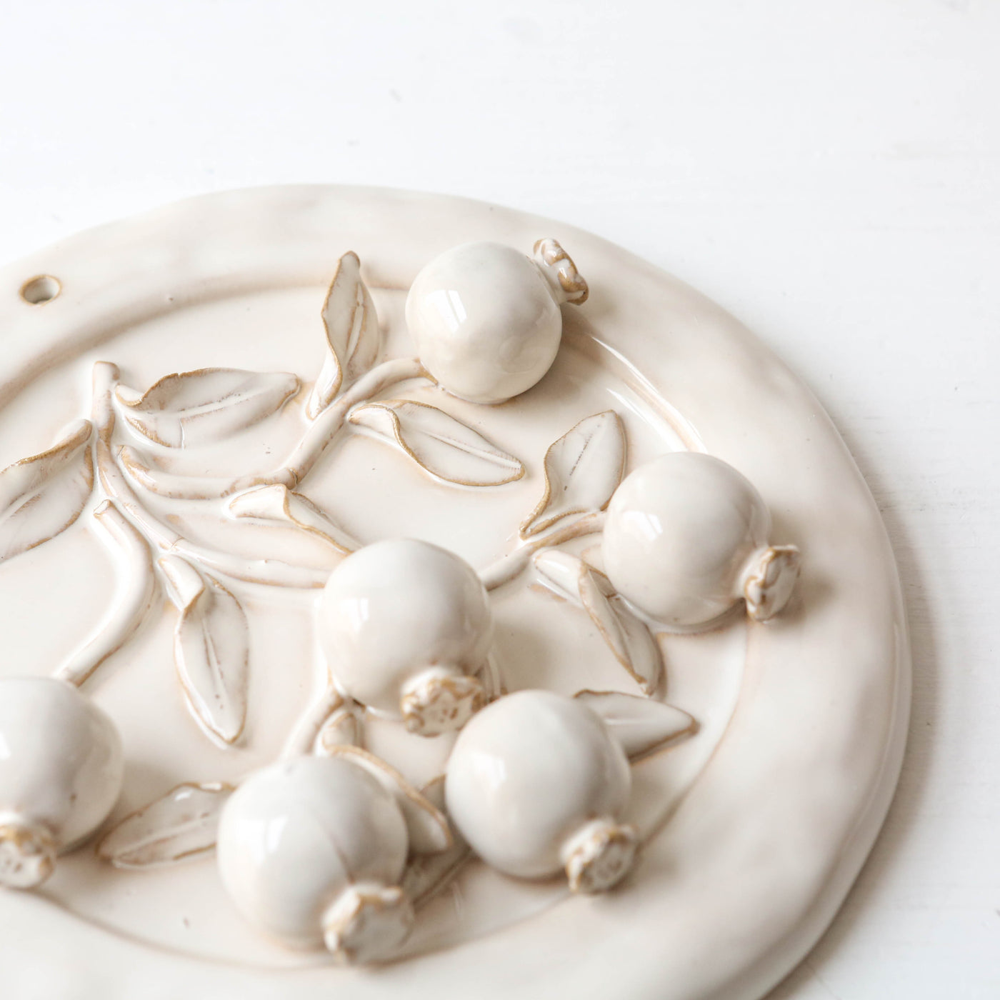 Stoneware Berry Wall Plaque