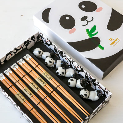 Chopstick Gift Set with Rests - Panda