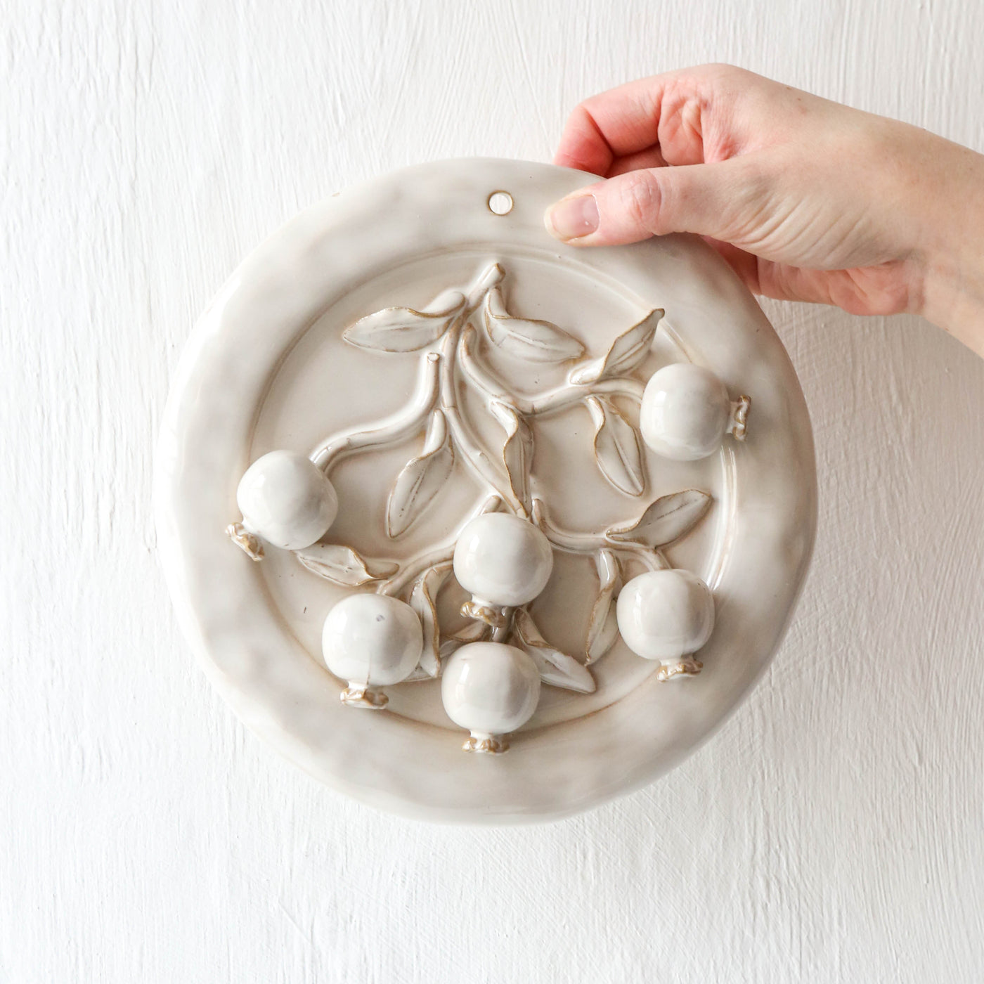 Stoneware Berry Wall Plaque