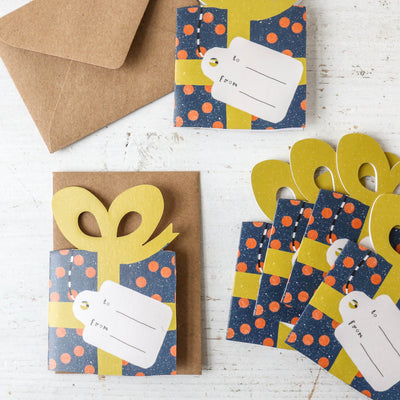 Christmas Gift Mini Cards - Box of 6