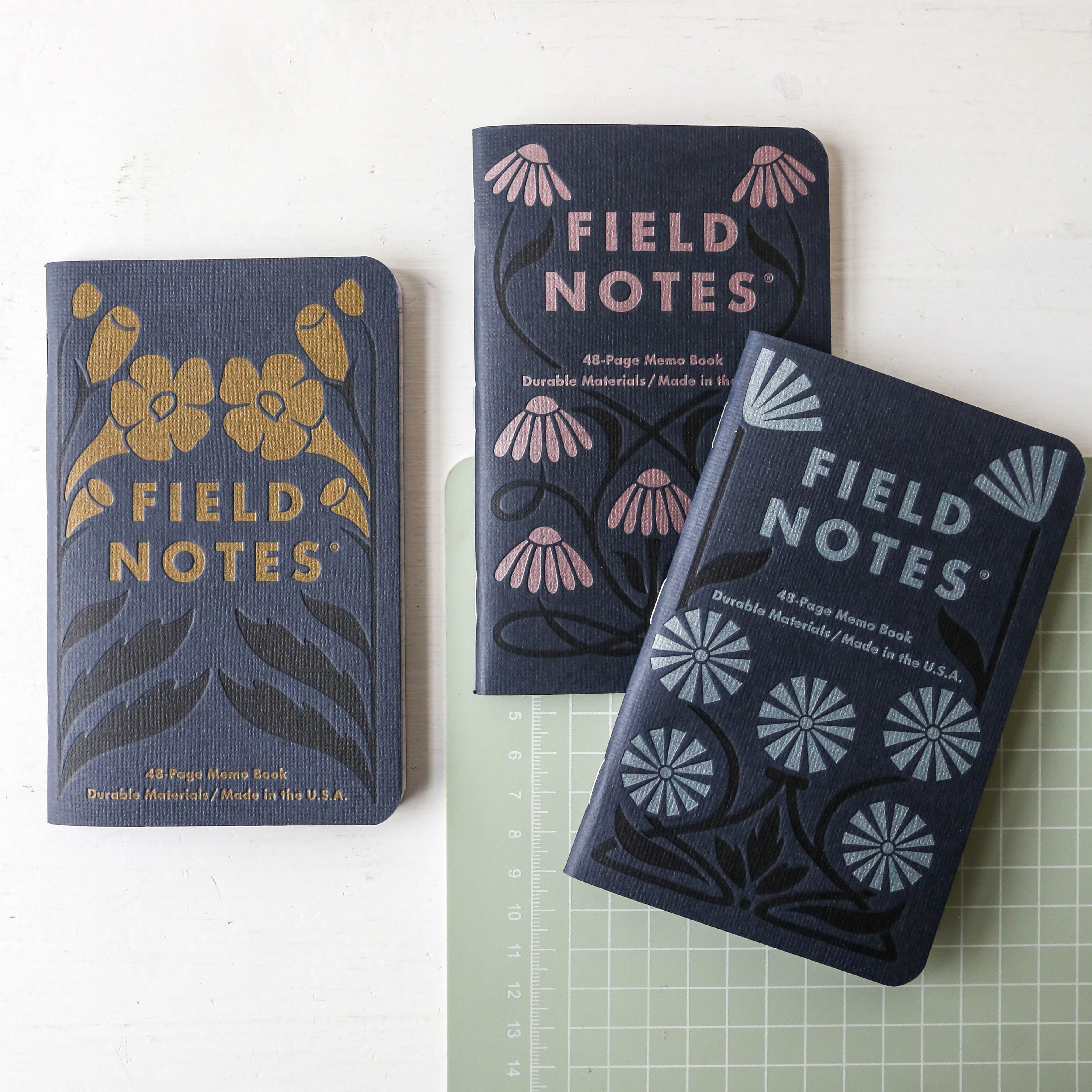 Field Notes 3-Pack - 'Fall Flowers' – Berylune