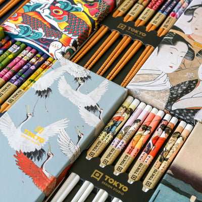 Chopstick Gift Set - Geisha White