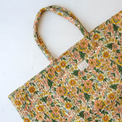 Quilted Cotton Large Shopper Bag