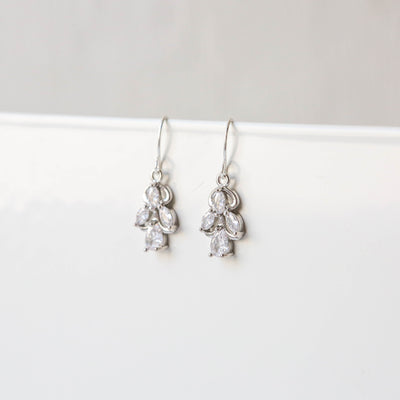 Nouveau Jewel Earrings - Silver