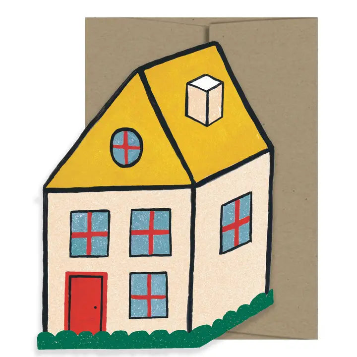 Cosy Home Die Cut Card