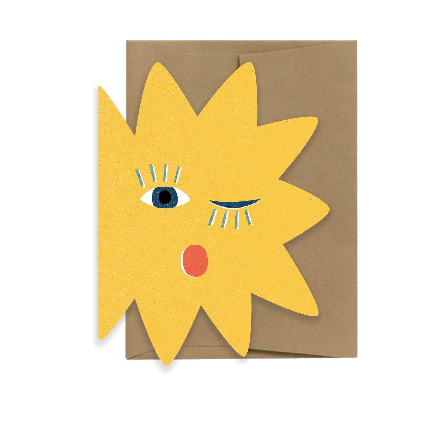 Star Wink Die Cut Card