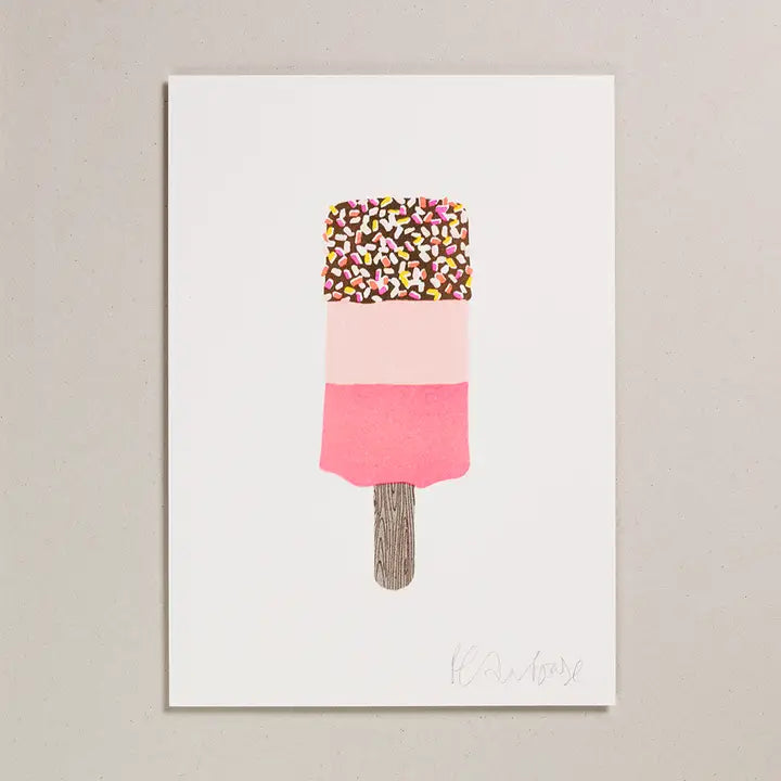 Fab Lolly Risograph Print - A4