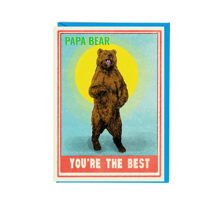 Papa Bear You're The Best Card