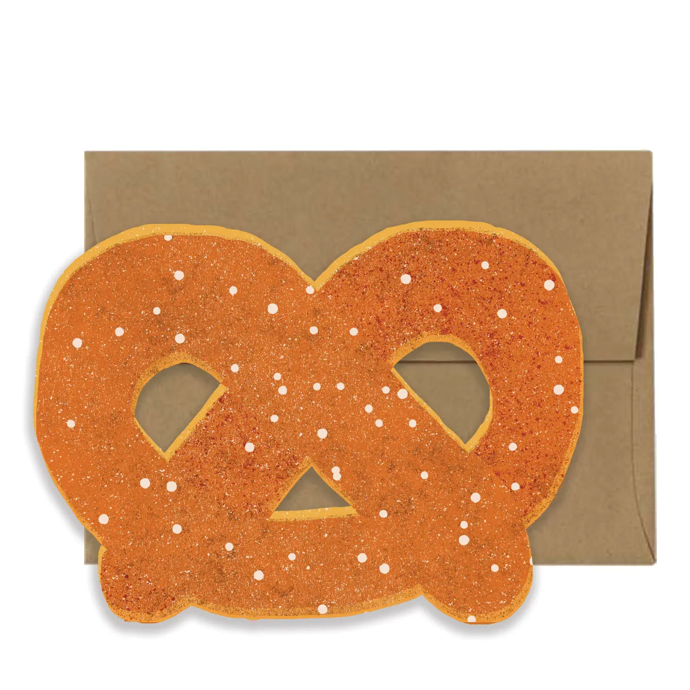 Pretzel Die Cut Card