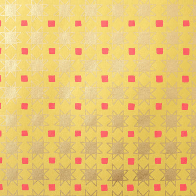Christmas Quilt Screen Printed Wrapping Paper