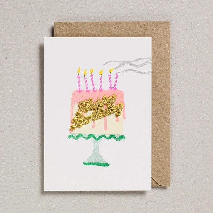 Birthday Cake Embellished Card