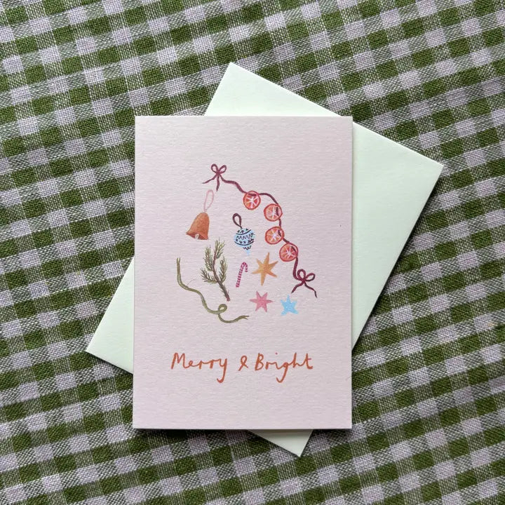 Merry & Bright Christmas Mini Card