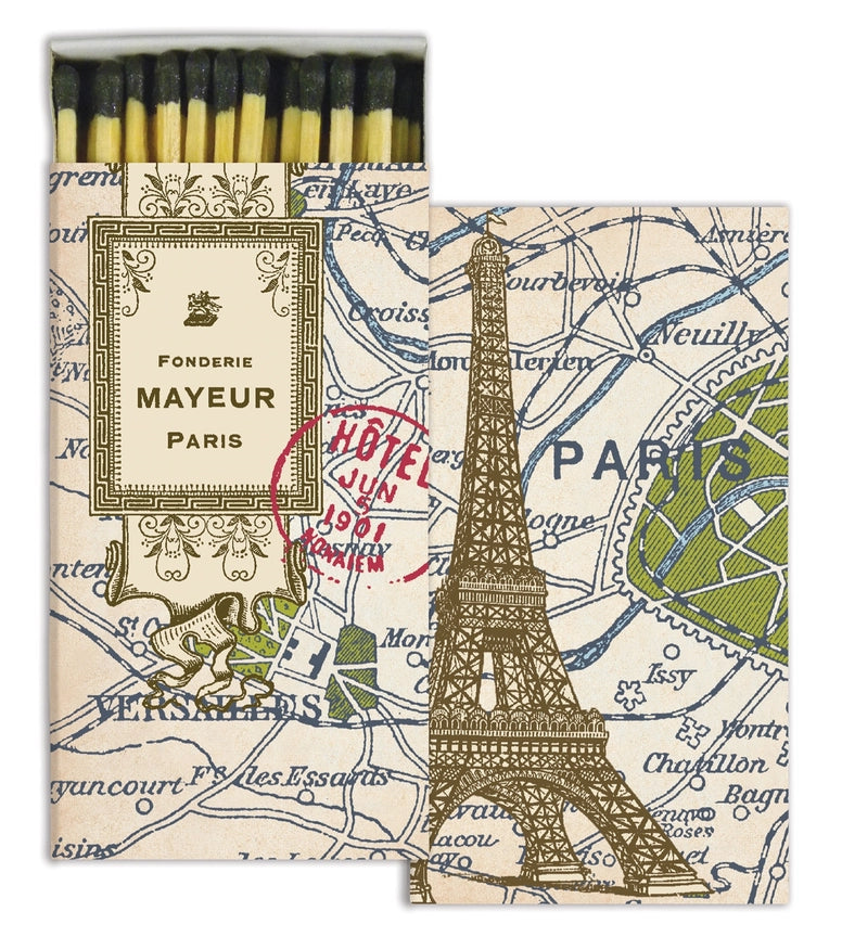 Paris Map Boxed Matches