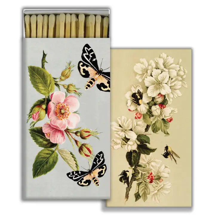Insects and Flowers Boxed Matches