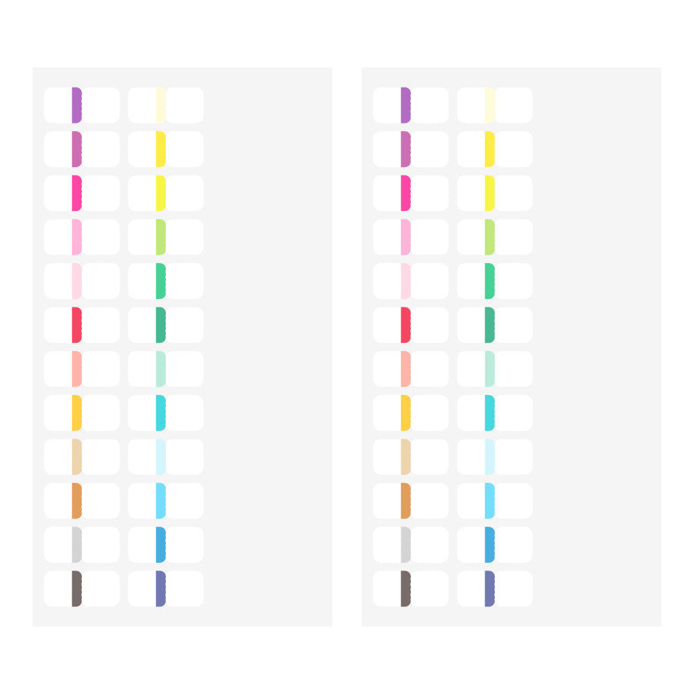 Midori Index Label Chiratto 24 Colours