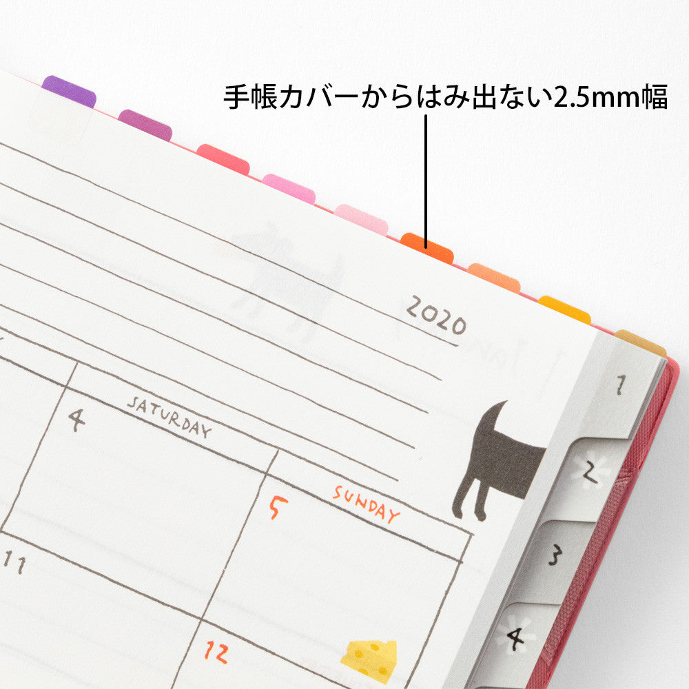 Midori Index Label Chiratto 24 Colours